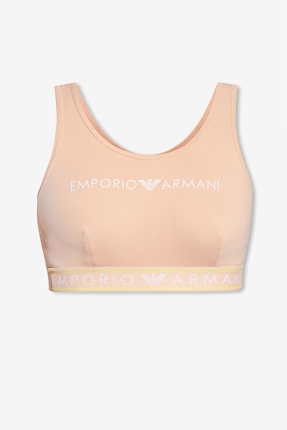 Cotton bra with logo