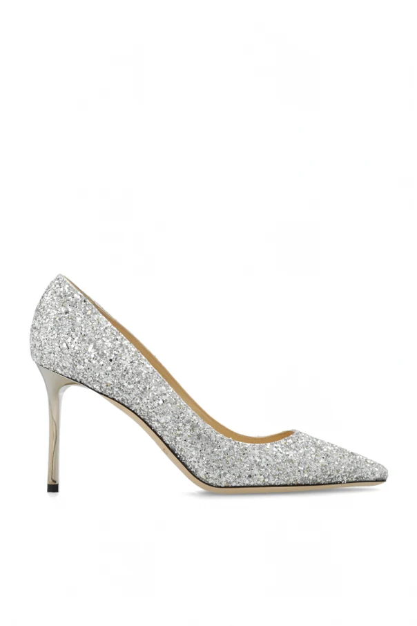 SILVER ‘Romy’ glitter pumps