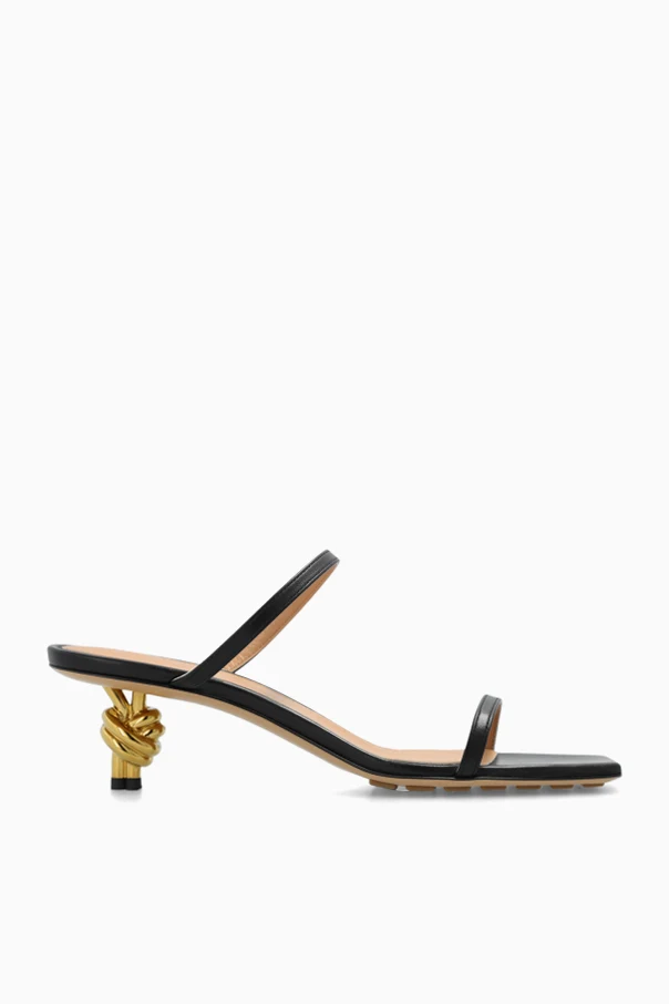 BLACK ‘Knot’ heeled sandals