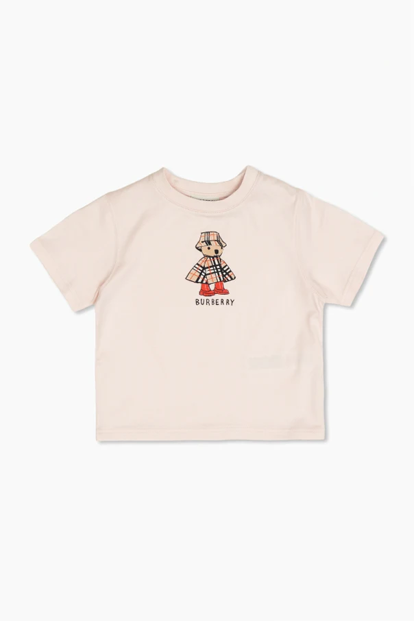 RÓŻOWY T-shirt z nadrukiem