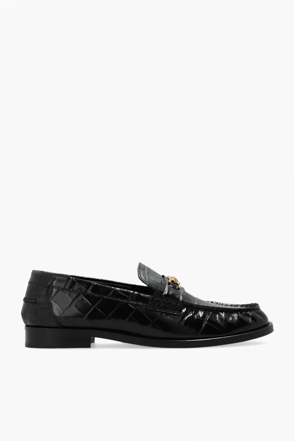 CZARNY Skórzane buty typu ‘loafers’