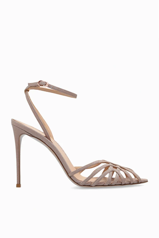 RÓŻOWY Sandały na obcasie ‘Bella’