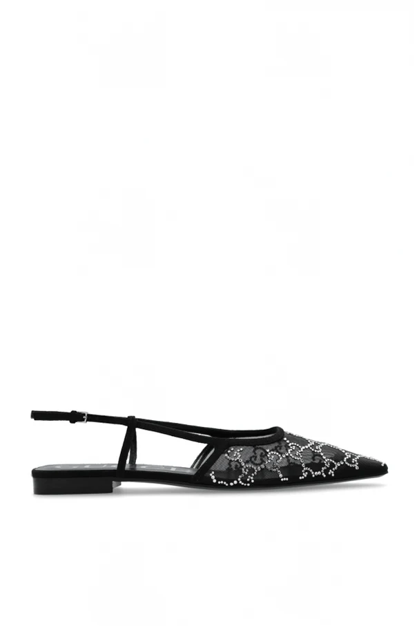 CZARNY Buty z monogramem