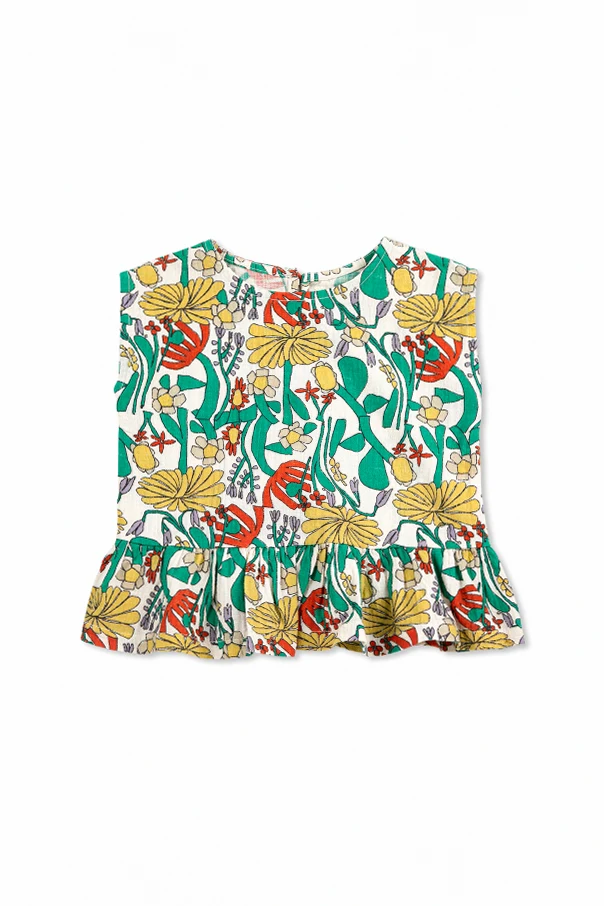 MULTICOLOUR Top with a floral motif