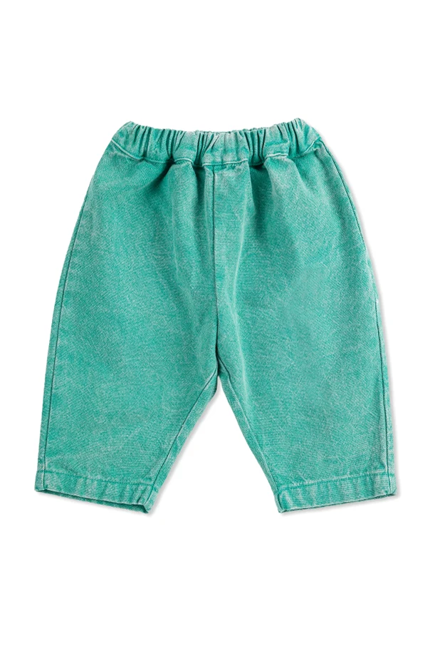 GREEN Cotton pants with pocket