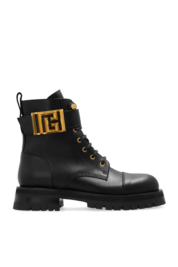 CZARNY Buty typu ‘combat’