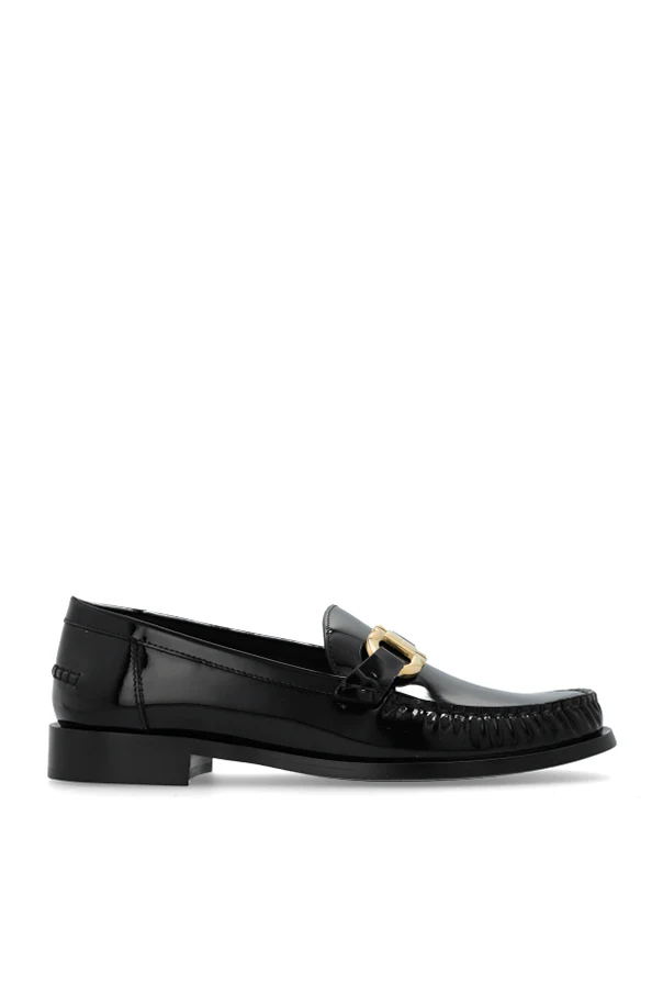 CZARNY Skórzane buty ‘Maryan’