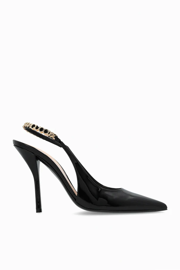 BLACK Patent leather heels 'Signoria'