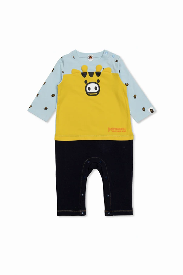 BLAU Baby-Strampler mit Aufdruck