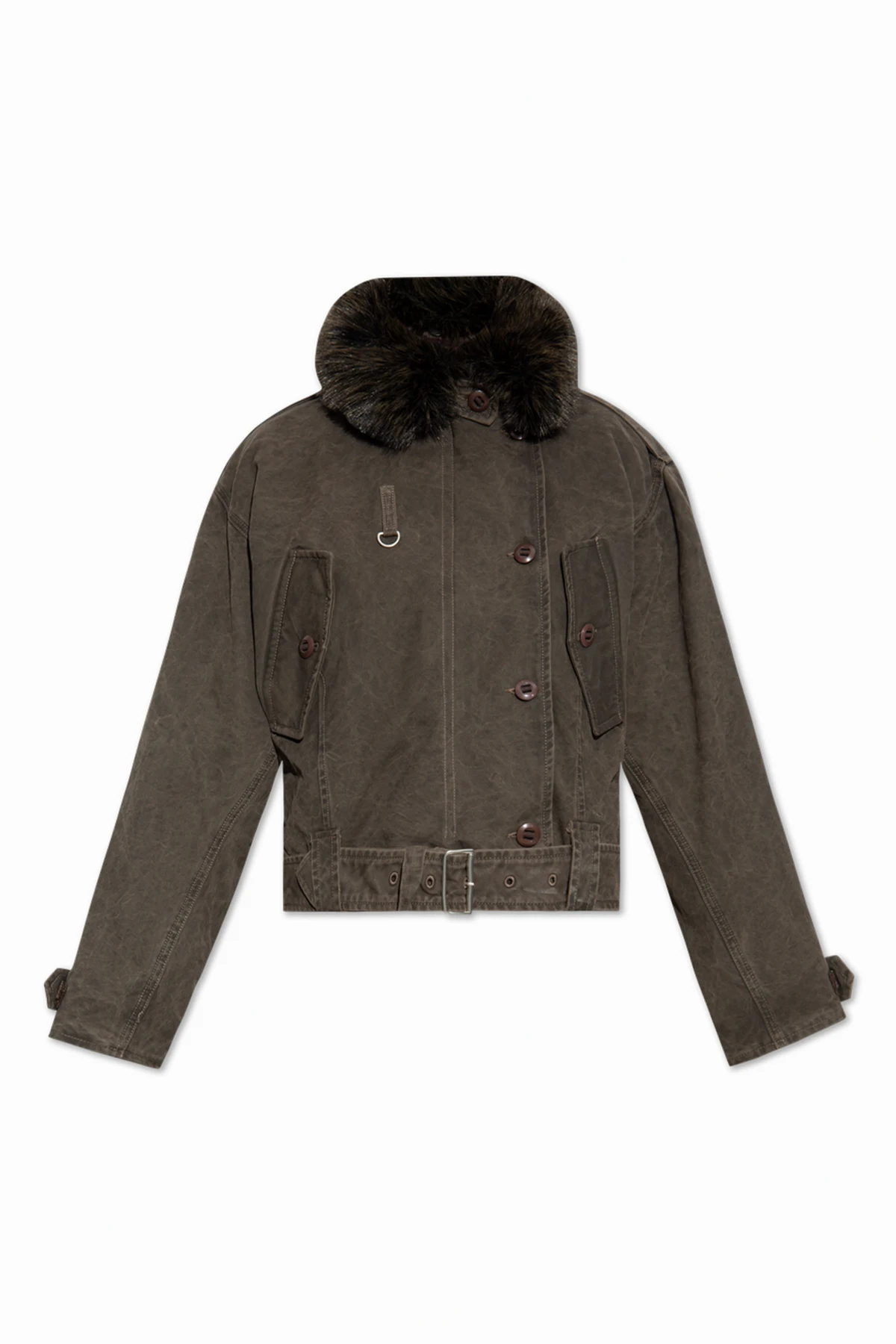 Jacke mit Kunstfell
