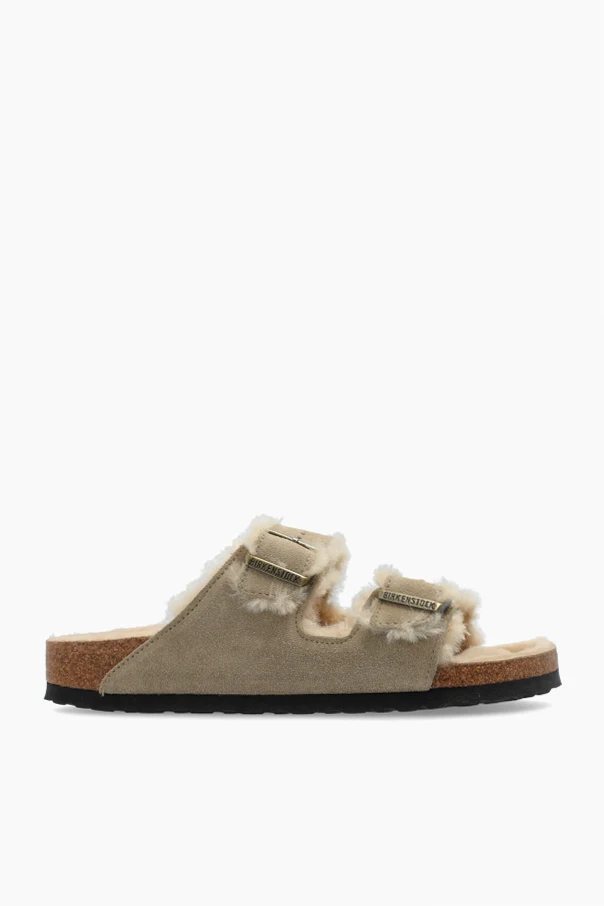 beżowy Klapki ‘Arizona Shearling’