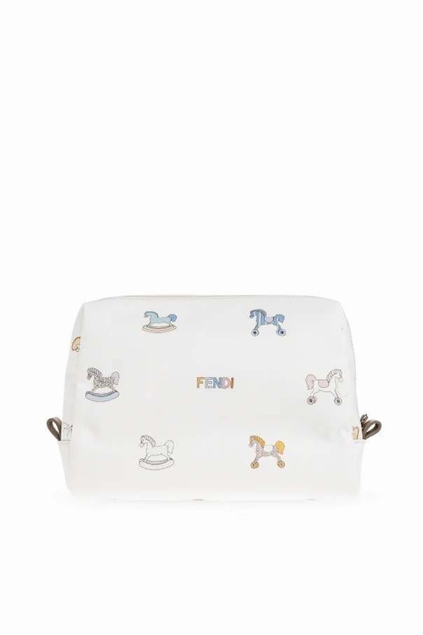 WEISS Kosmetiktasche mit Aufdruck