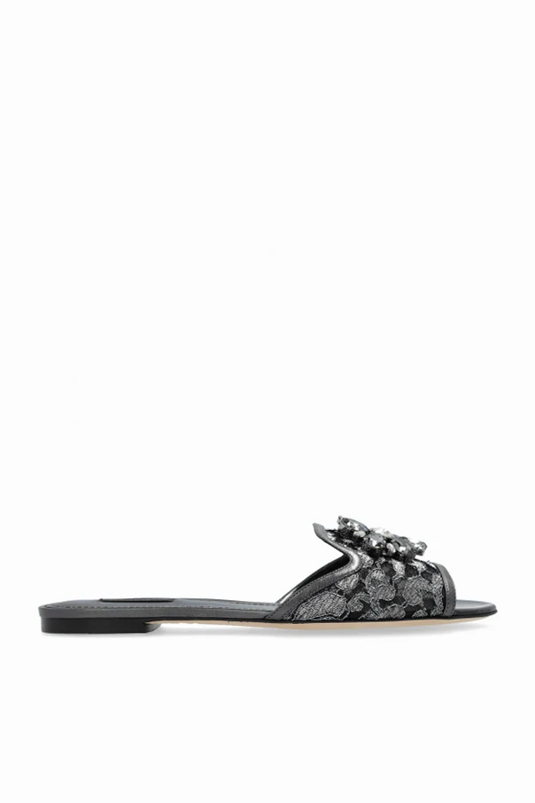 GRAU Dolce & Gabbana `Bianca` Schlappen