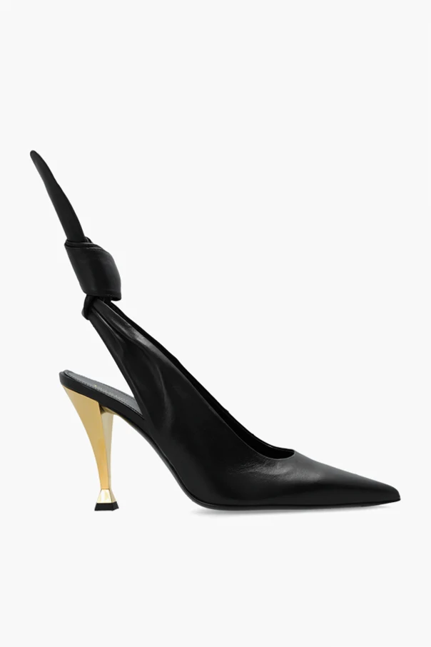BLACK Lace-up stilettos Beauw