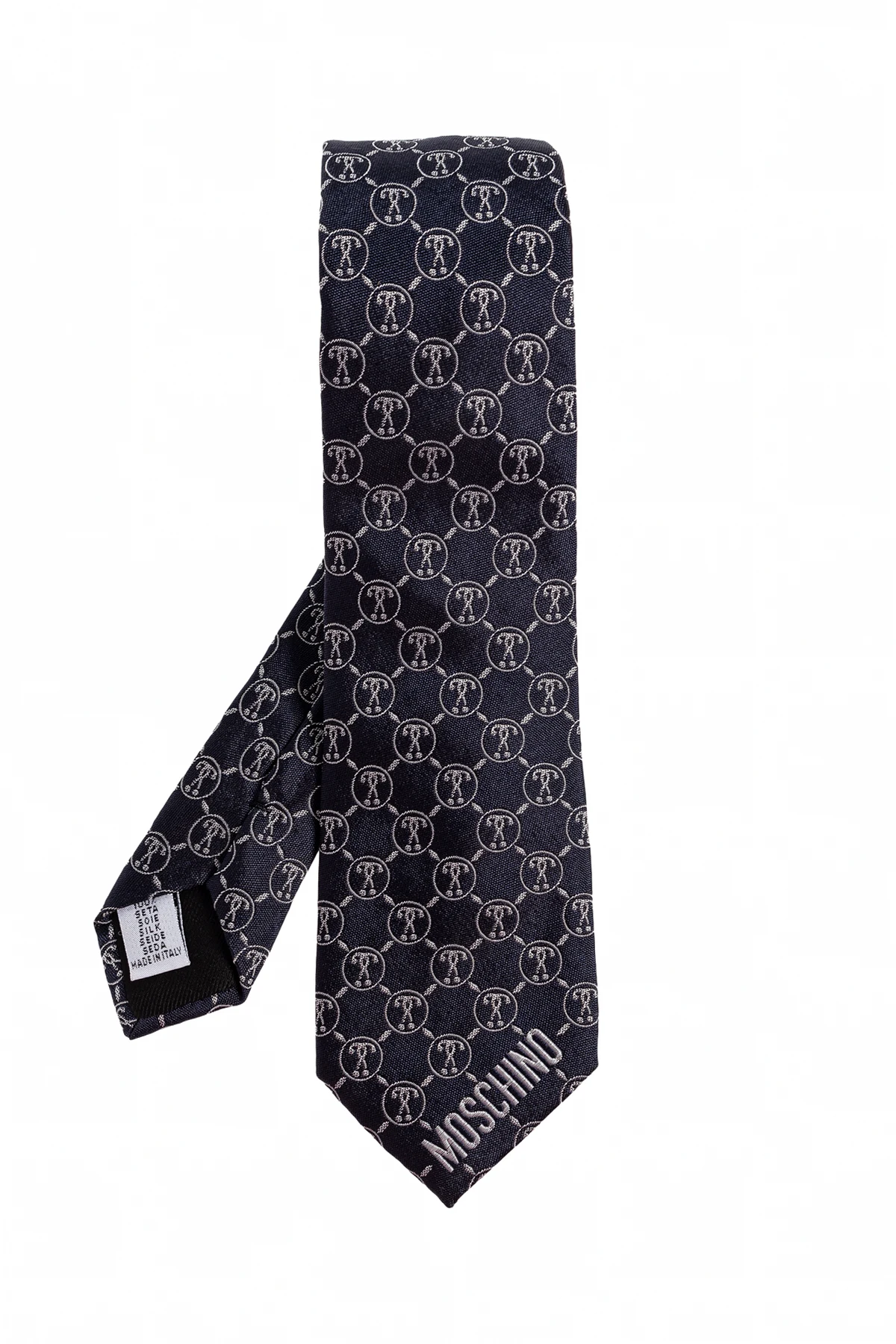 Jedwabny krawat z monogramem