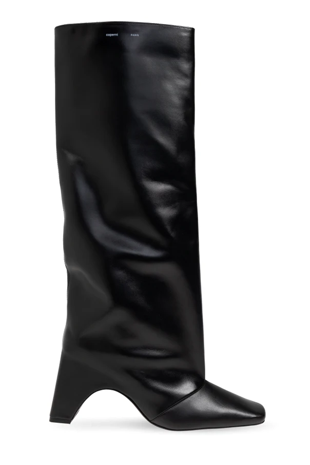 SCHWARZ Stiefel mit Logo