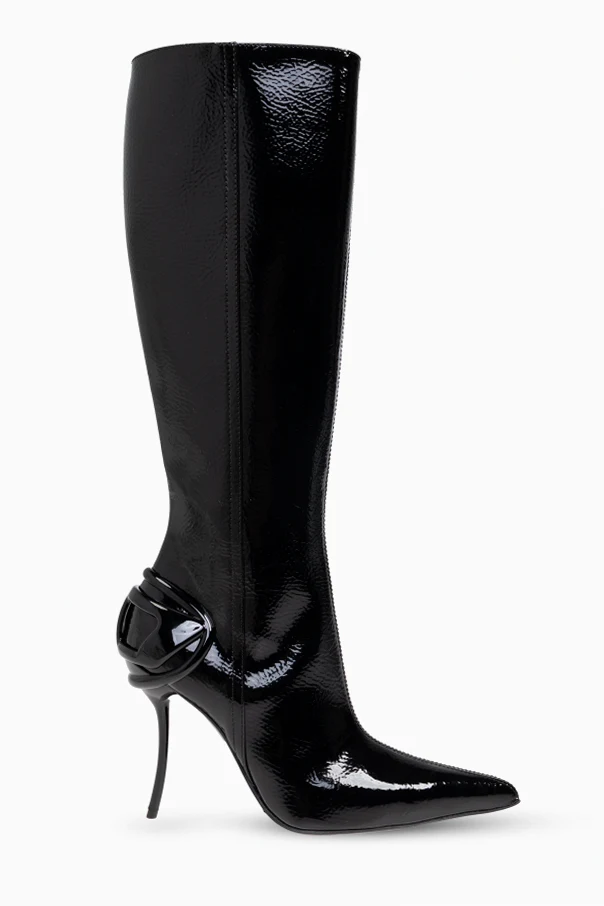BLACK Heeled boots 'D-TEN&HALF HB'