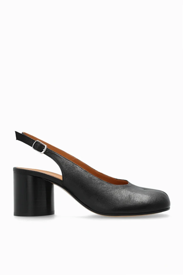 BLACK Heeled shoes with tabi cutout