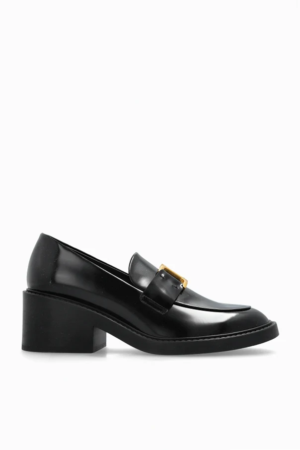 BLACK Marcie heeled loafers