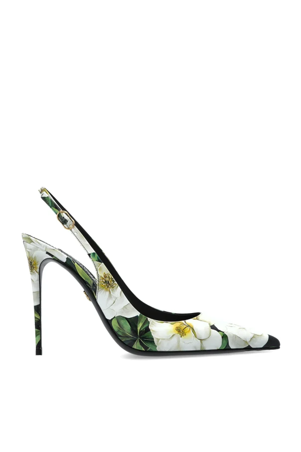 MULTICOLOUR Heeled shoes with floral pattern
