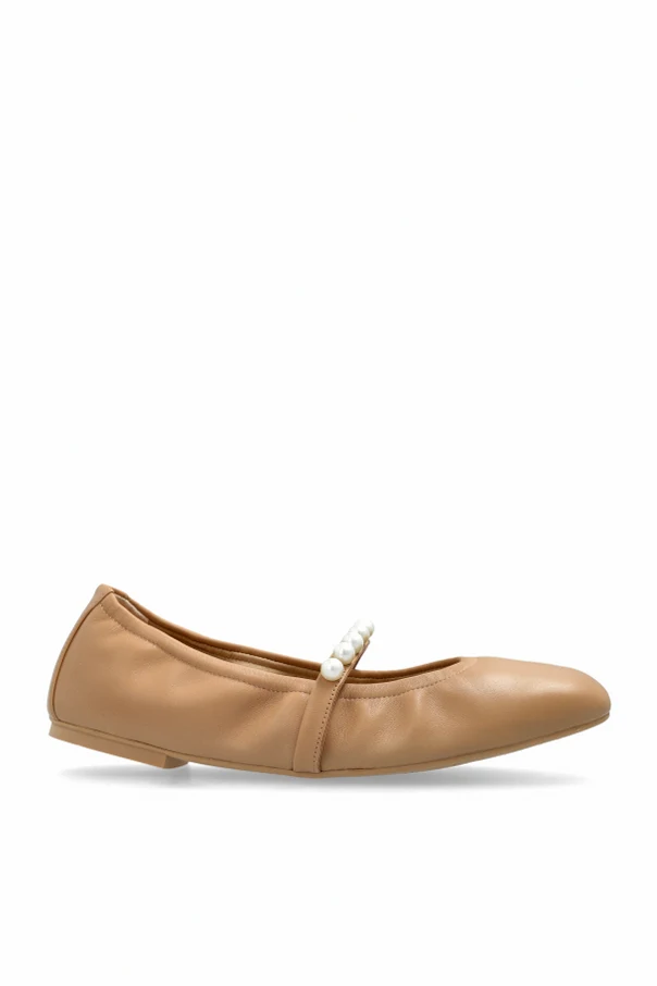 beżowy Skórzane baleriny `Goldie`