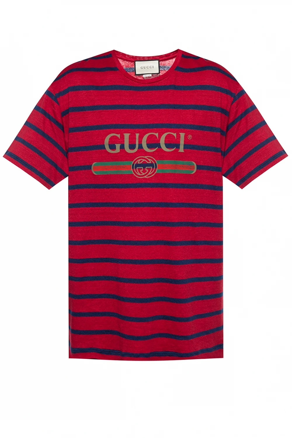 Patterned T-shirt with logo