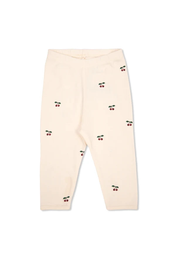 cream Leggings with a pattern