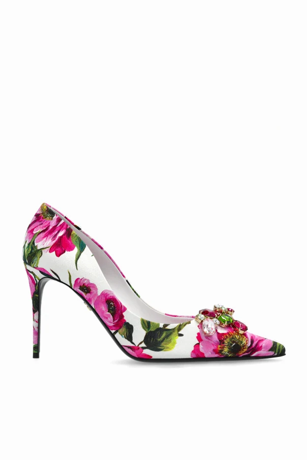 MULTICOLOUR Floral motif heels