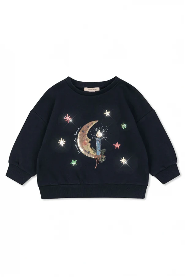 NAVY BLUE Sweatshirt with application