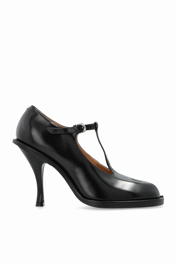 BLACK Heeled shoes with ‘Tabi’ cut-out