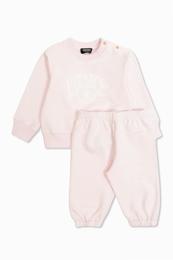 RÓŻOWY Komplet: bluza i spodnie dresowe