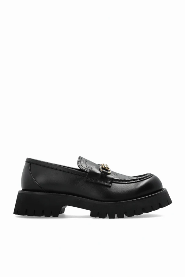 CZARNY Skórzane buty typu `loafers`