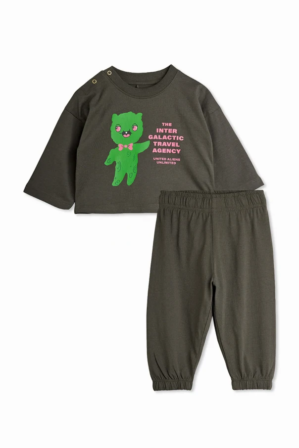 GRAU Baby-Set: Sweatshirt und Hose