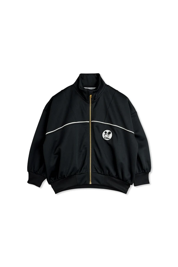SCHWARZ Sweatshirt mit Stehkragen