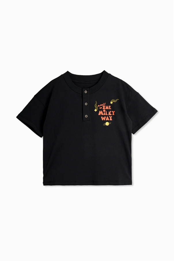 SCHWARZ T-Shirt mit Aufdruck