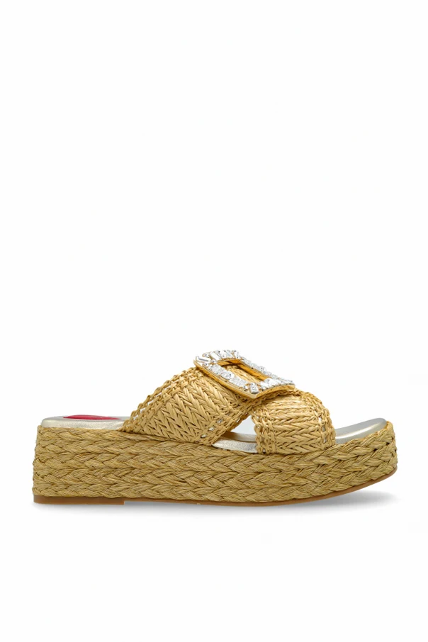 beige Platform sandals