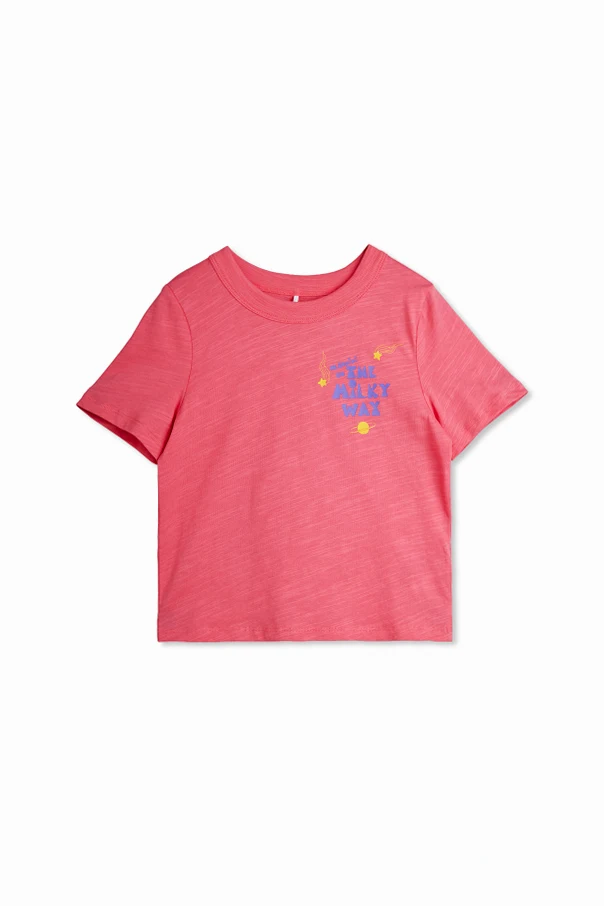 ROSA T-Shirt mit buntem Print
