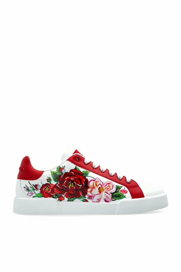 ROT Sportliche Schuhe mit Blumenmotiv
