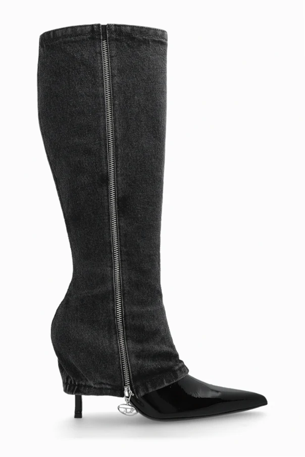 BLACK High-heeled boots `D-VENUS`