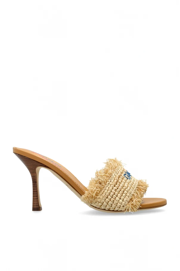 beżowy Klapki na obcasie `kapsuła `Summer Lovers`