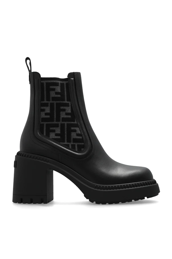 SCHWARZ Stiefeletten mit Absatz Domino
