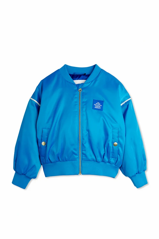 BLAU Gefütterte Bomberjacke