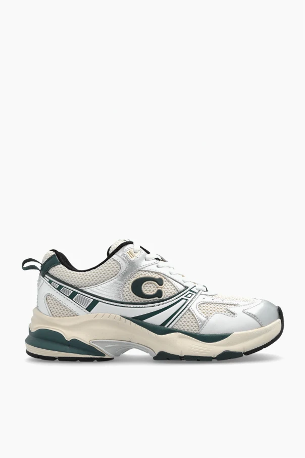 kremowy Buty sportowe z logo