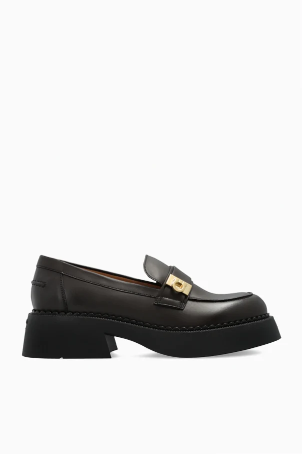 BRĄZOWY Buty `Caminia` typu `loafers`