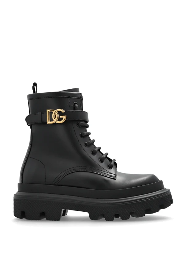SCHWARZ Lederstiefeletten