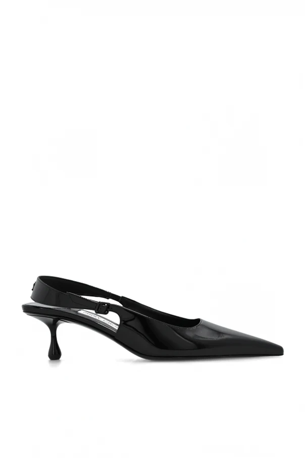 BLACK ‘Amel’ patent pumps