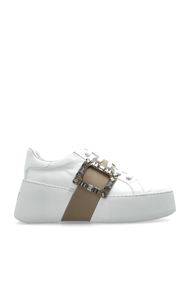 WHITE "Viv" Skate platform sneakers