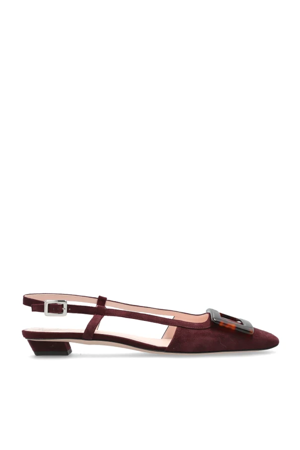 PURPLE Leather shoes `Belle`