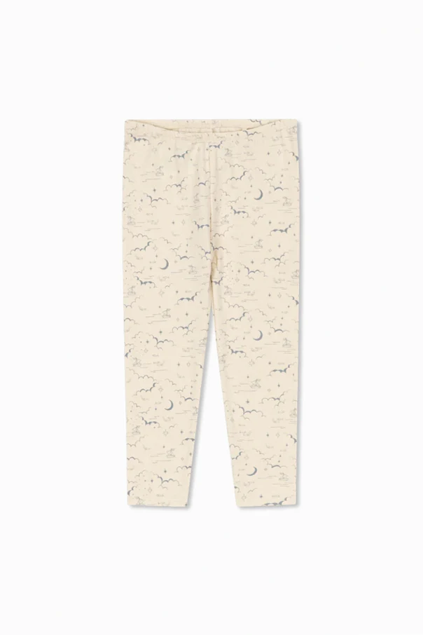 cream ‘Basic’ leggings