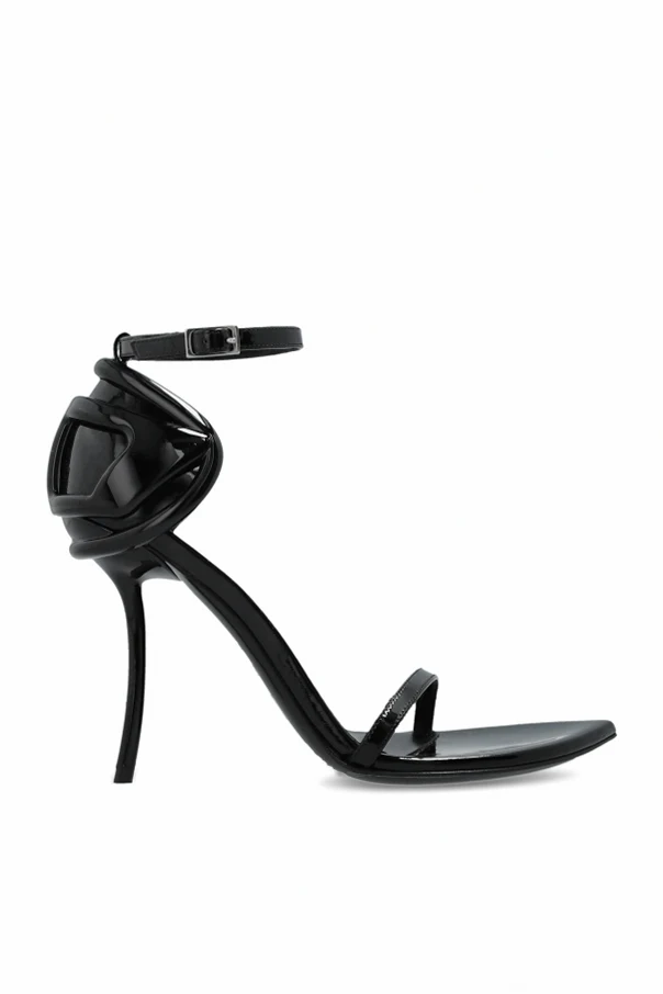 BLACK Heeled sandals `D-TEN&HALF`